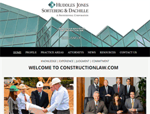 Tablet Screenshot of constructionlaw.com